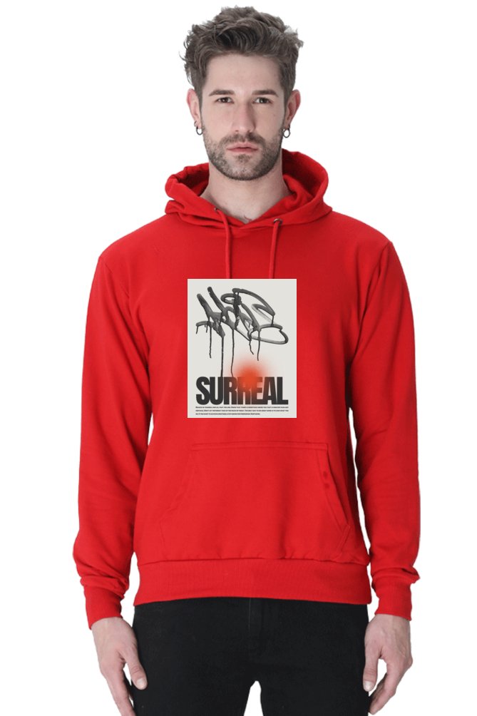 Hoodies Essential Surreal Hoodies With Print On Black