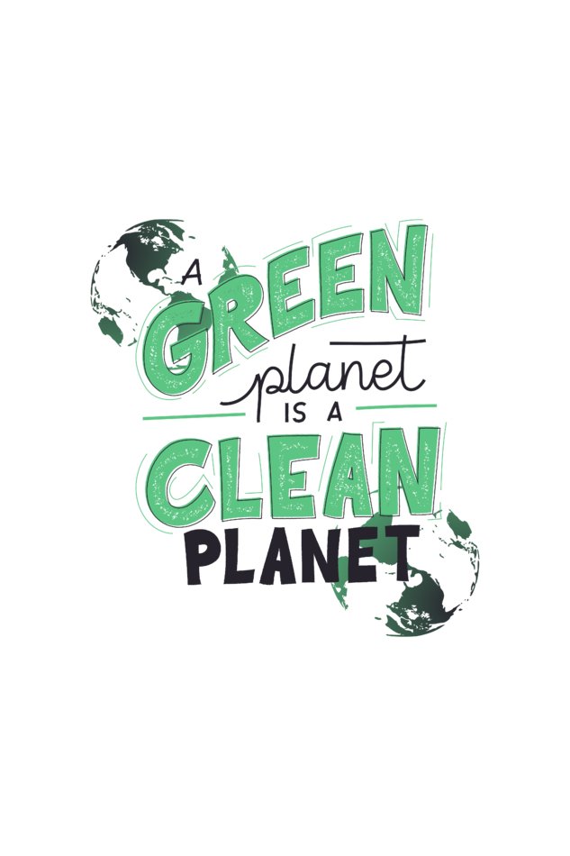 Hoodies For Women Green Planet Is A Clean Planet Printed Hoodie