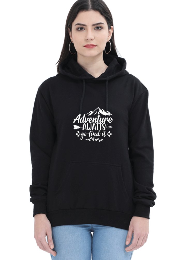 Hoodies For Women's Adventure Awaits Printed Hoodies For Women