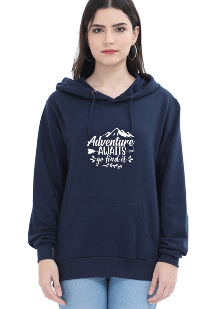 Hoodies For Women's Adventure Awaits Printed Hoodies For Women