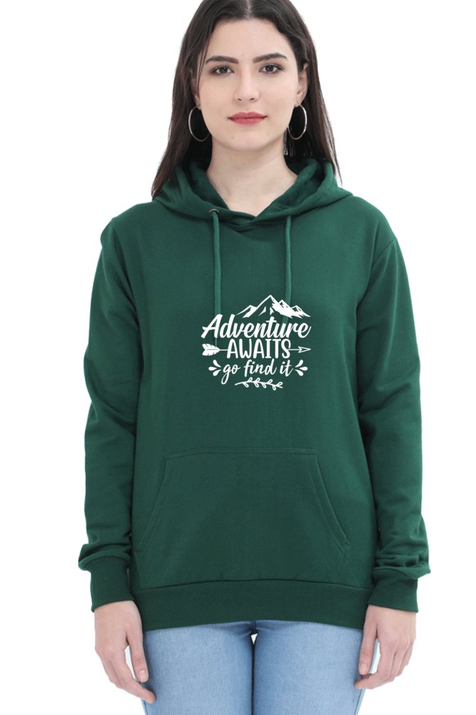 Hoodies For Women's Adventure Awaits Printed Hoodies For Women