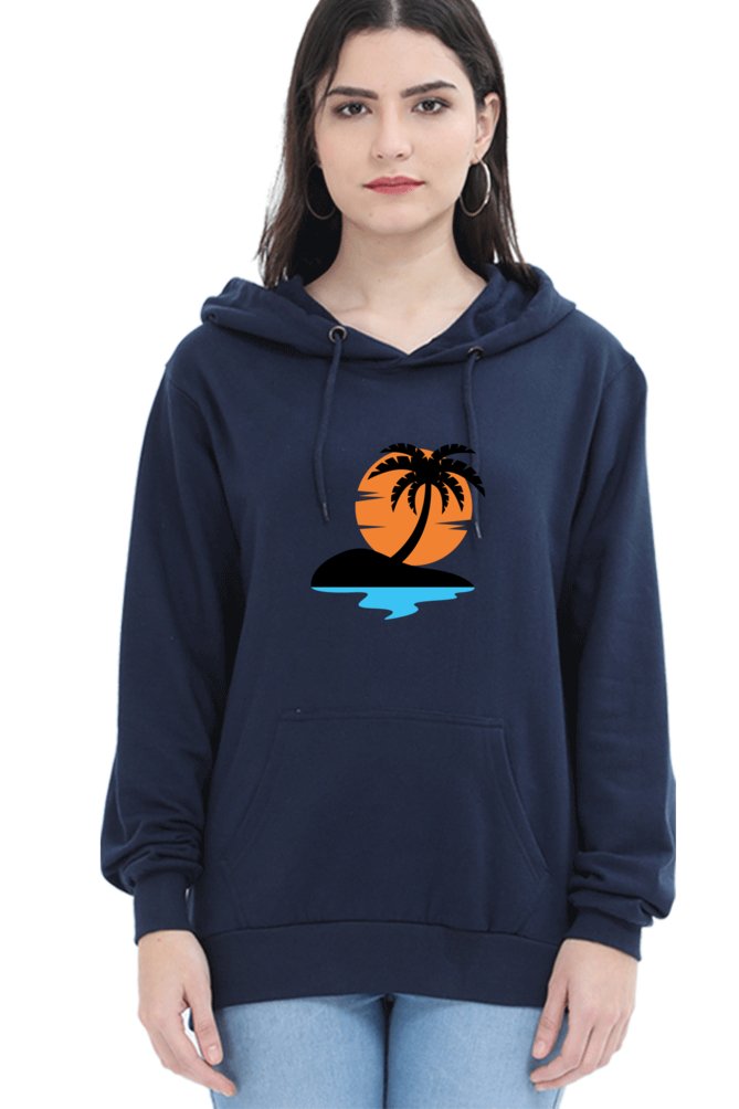 Hoodies For Women's Beach Sunset Printed Womens Hoodies