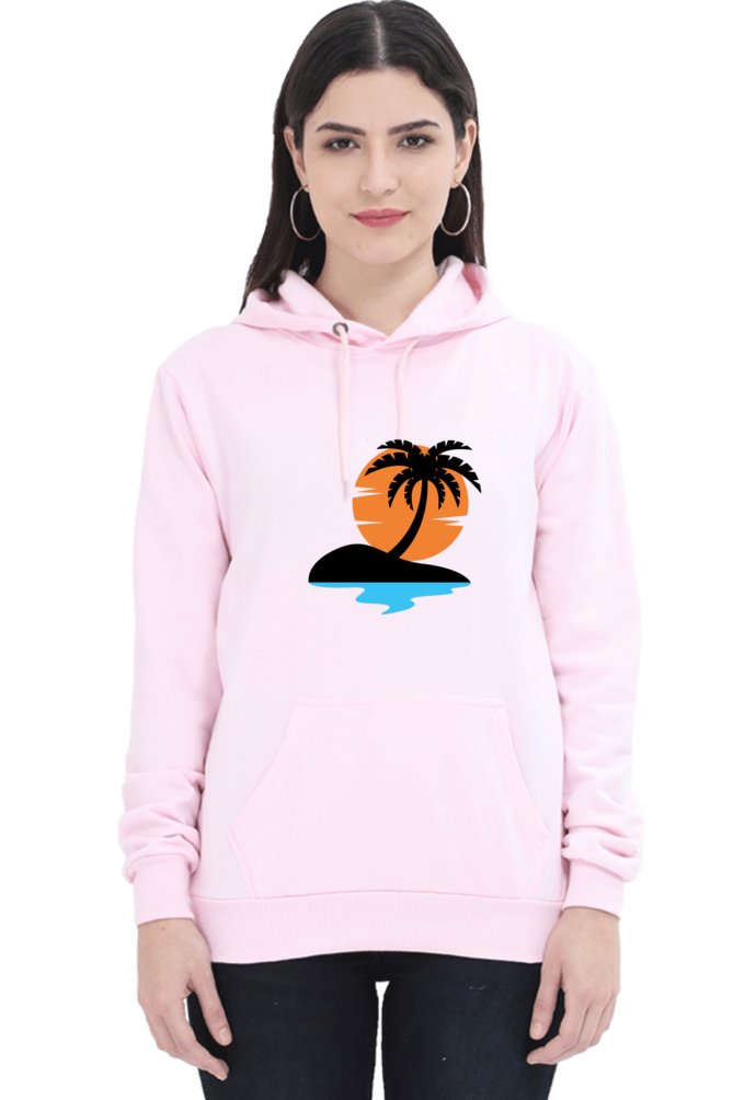 Hoodies For Women's Beach Sunset Printed Womens Hoodies