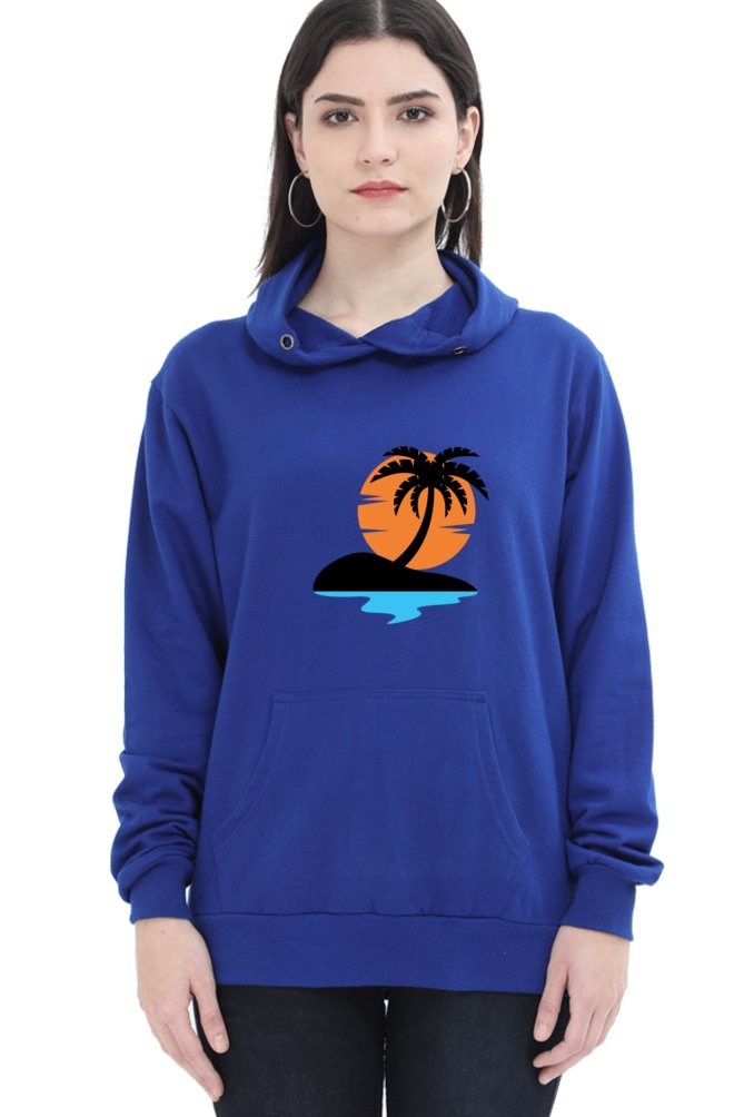 Hoodies For Women's Beach Sunset Printed Womens Hoodies