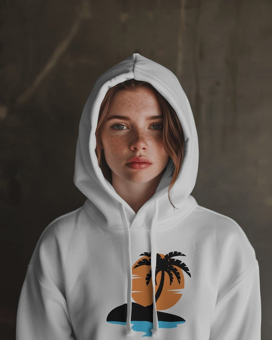 Hoodies For Women's Beach Sunset Printed Womens Hoodies