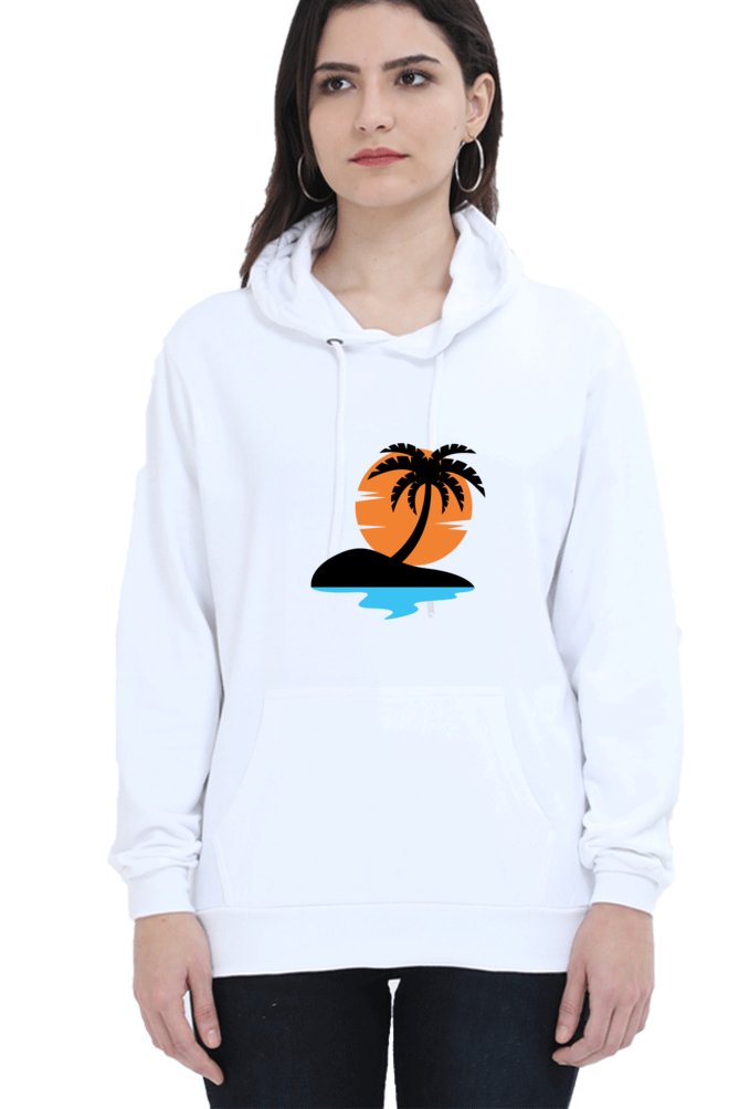 Hoodies For Women's Beach Sunset Printed Womens Hoodies