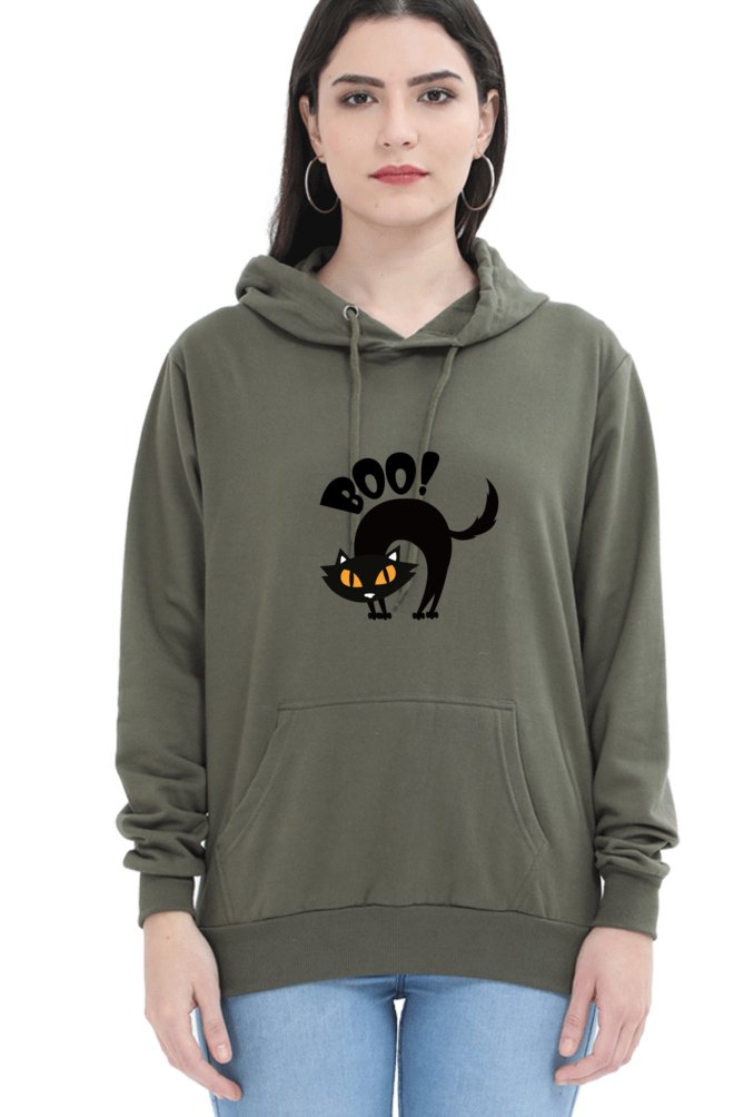 Hoodies For Women's Boo Printed Hoodie