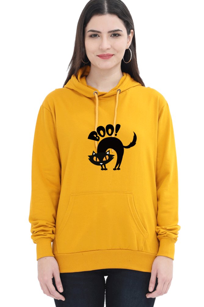 Hoodies For Women's Boo Printed Hoodie