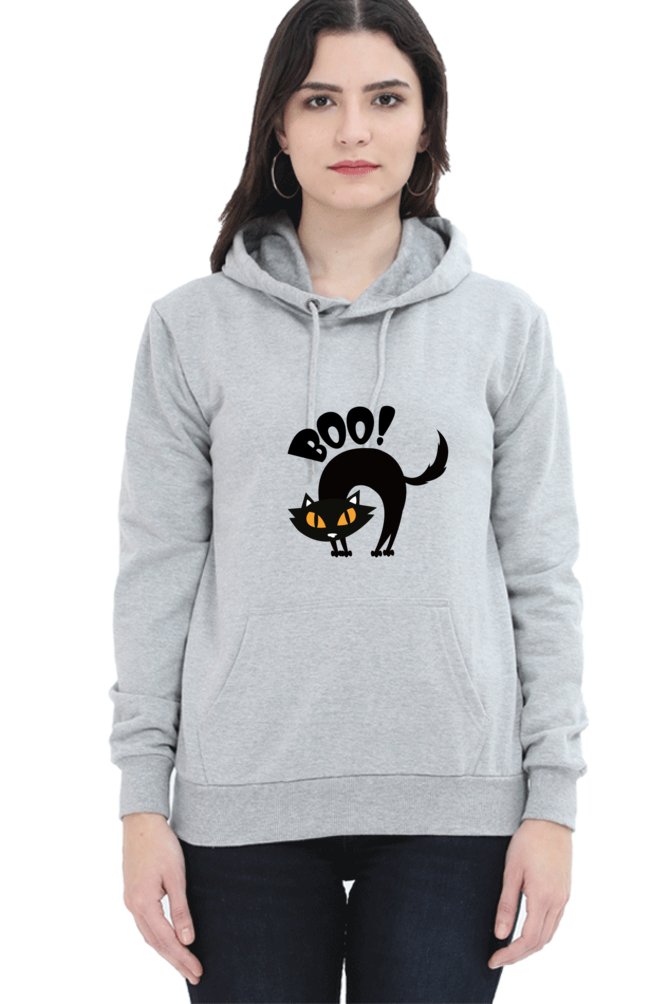 Hoodies For Women's Boo Printed Hoodie