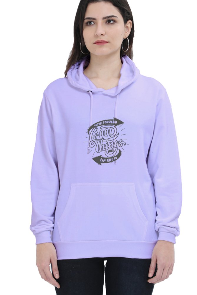 Hoodies For Women's Good Things Ahead Hoodies For Women White