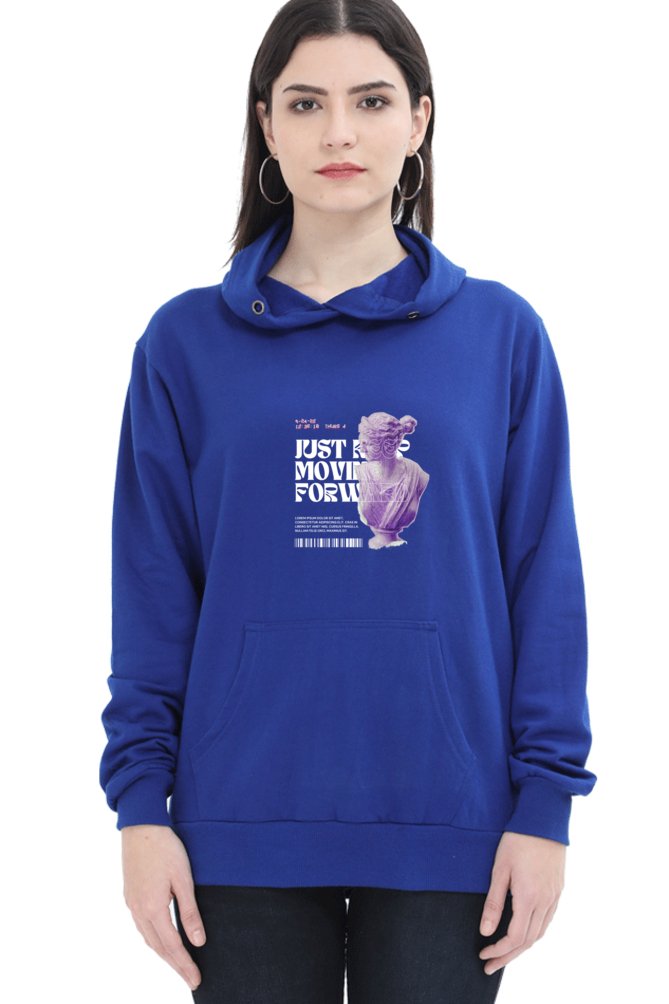 Hoodies For Women's Just Keep Moving Printed Hoodies For Women