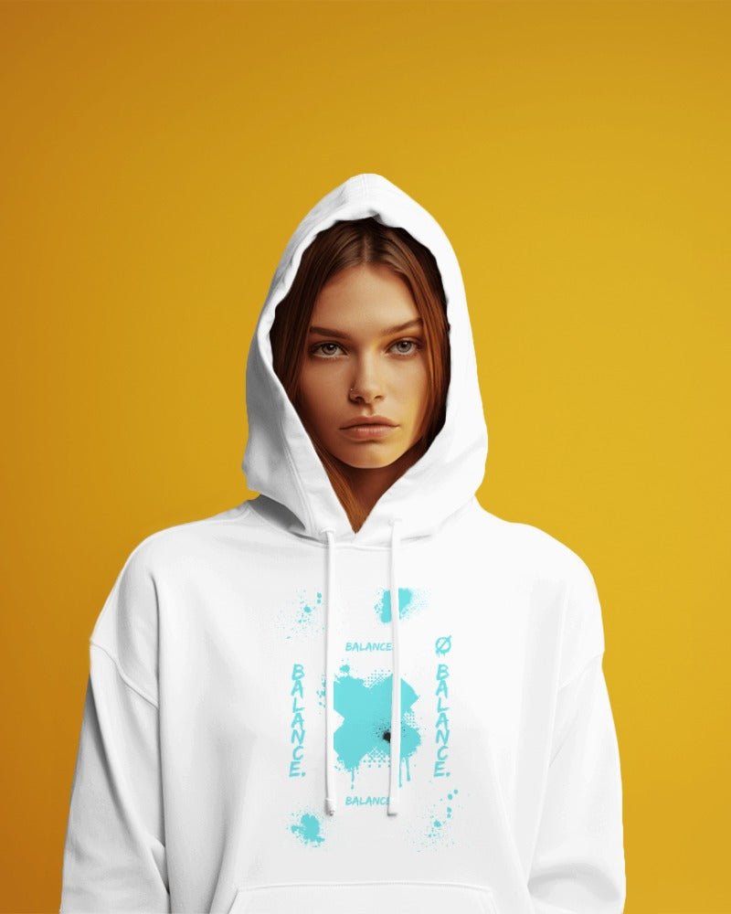 Hoodies For Women's Neon Balance Printed Hoodies For Women