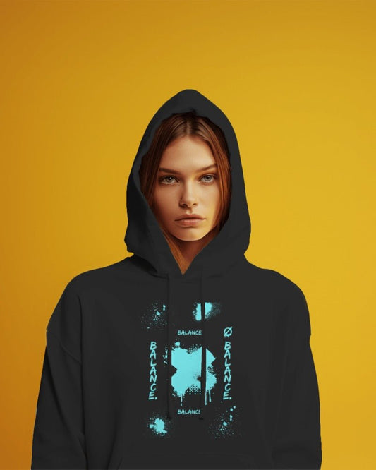 Hoodies For Women's Neon Balance Printed Hoodies For Women