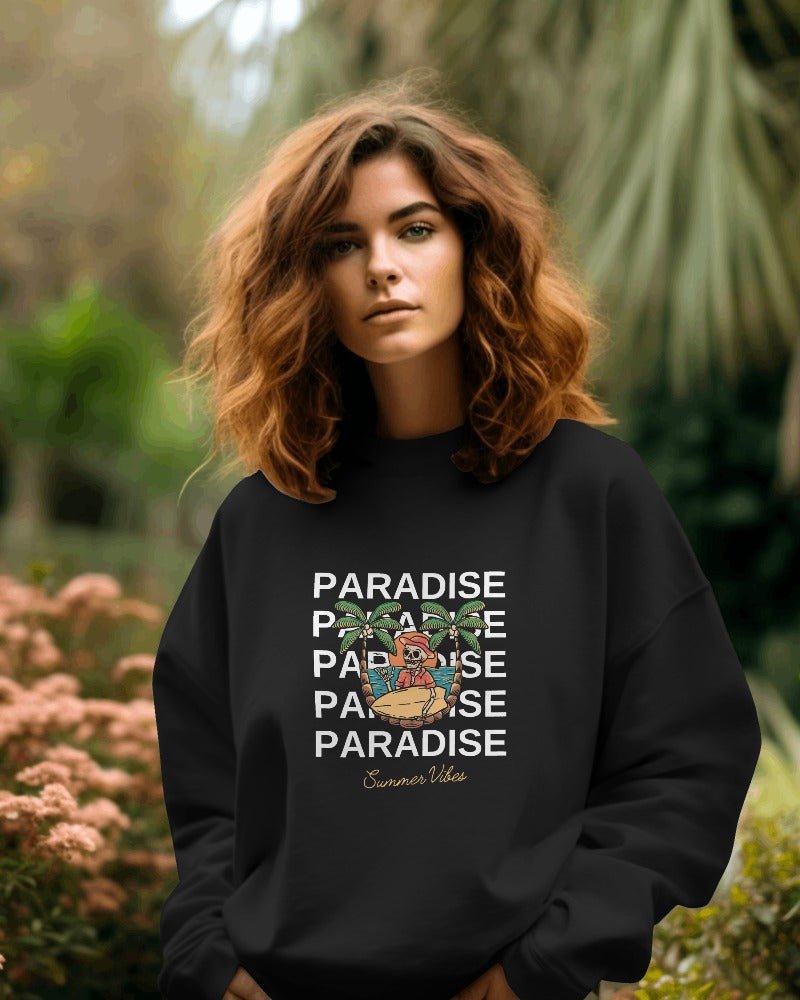 Hoodies For Women's Paradise Printed Hoodies For Women