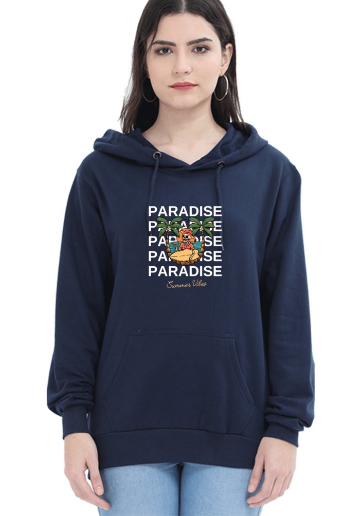 Hoodies For Women's Paradise Printed Hoodies For Women