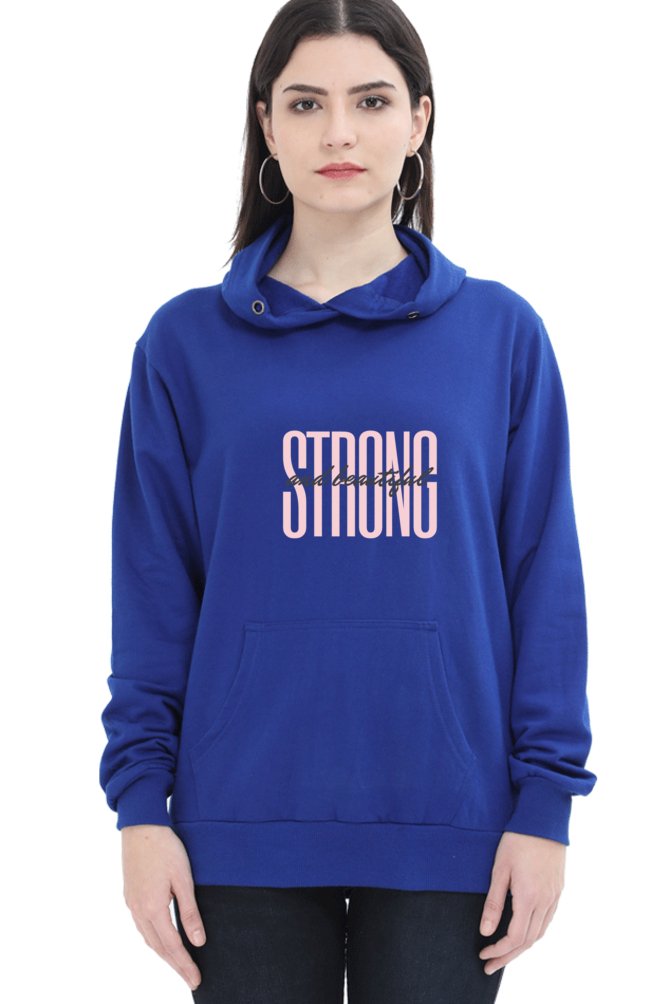 Hoodies For Women's Strong & Beautiful Printed Hoodie