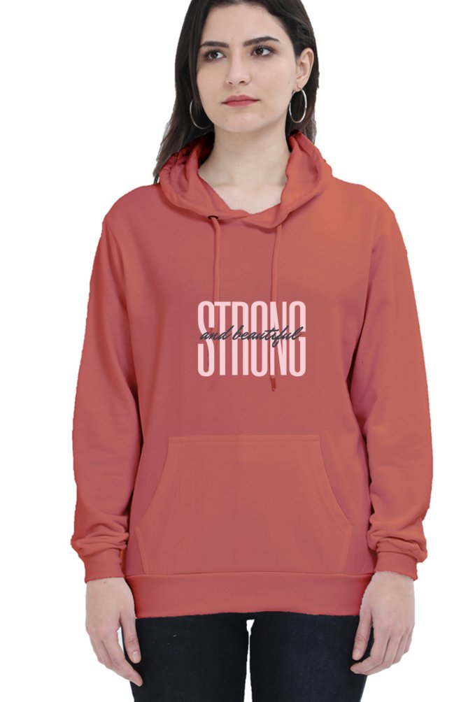 Hoodies For Women's Strong & Beautiful Printed Hoodie