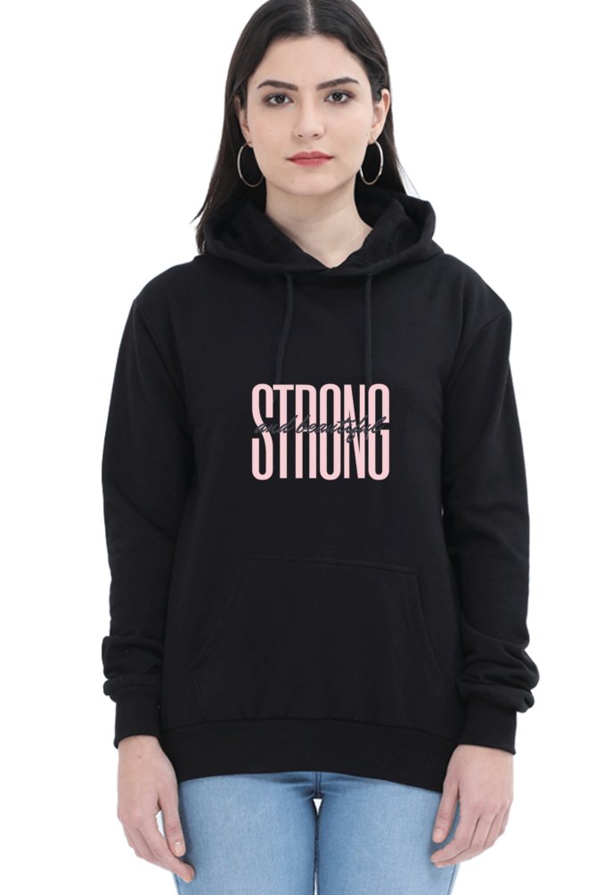 Hoodies For Women's Strong & Beautiful Printed Hoodie