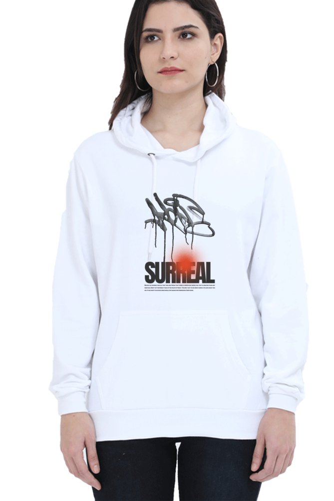 Hoodies For Women's Surreal Hoodies For Women White