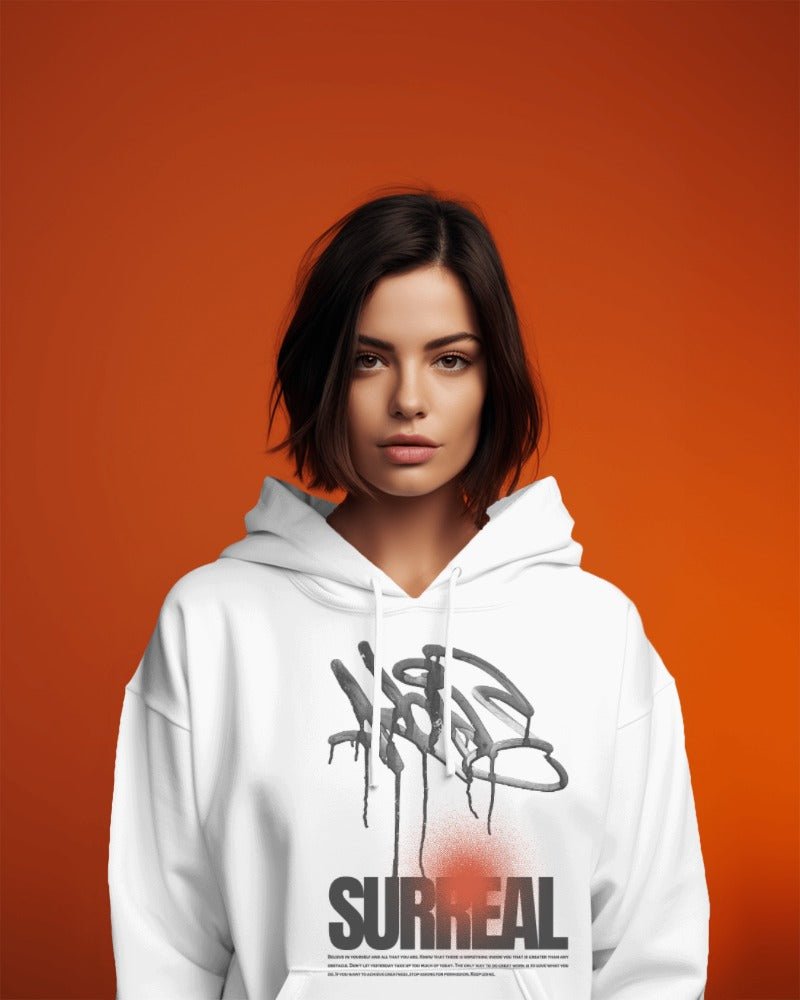 Hoodies For Women's Surreal Hoodies For Women White