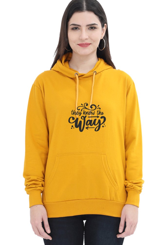 Hoodies For Women's They Know The Way Hoodies For Women Grey