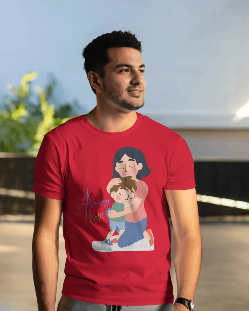 Print To t Shirt amazing mom Graphic Shirts Mens