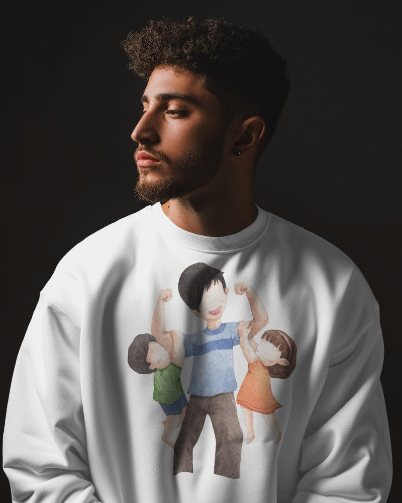 sweatshirts for men dad daughter son sweatshirts for men white