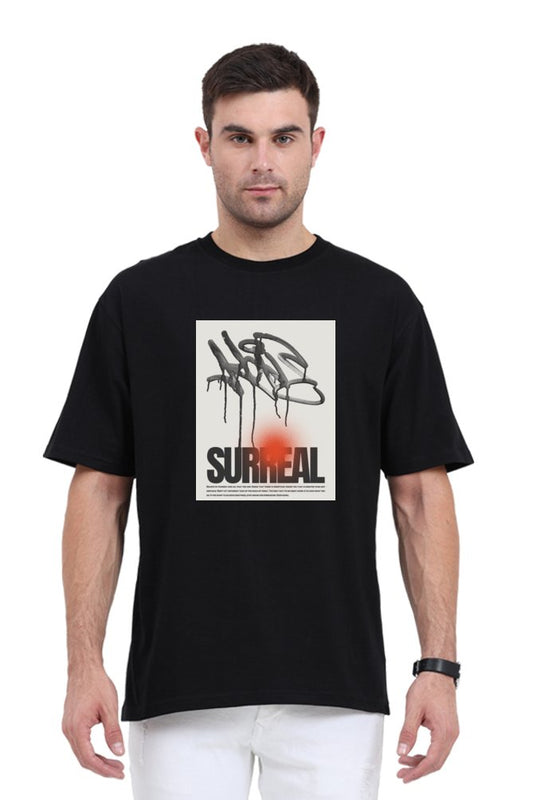 Oversized T Shirts Surreal Oversized T Shirt In Black