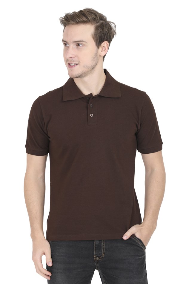 Polo T Shirts Coffee Brown Polo T Shirts Men