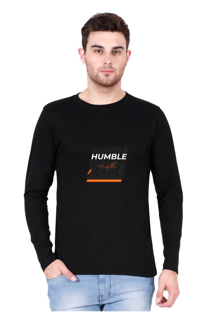 Printed Full Sleeve T Shirts Humble Full Sleeve Printed Shirt-FULL SLEEVE T SHIRTS-The Sanctum