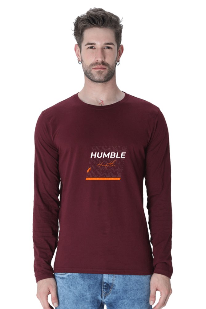 Printed Full Sleeve T Shirts Humble Full Sleeve Printed Shirt-FULL SLEEVE T SHIRTS-The Sanctum