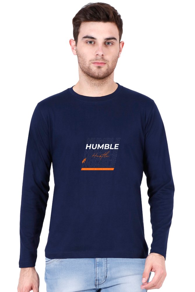 Printed Full Sleeve T Shirts Humble Full Sleeve Printed Shirt-FULL SLEEVE T SHIRTS-The Sanctum