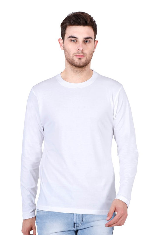 Printed Full Sleeve T Shirts Plain White, Grey, Maroon, Green Full Sleeve Plain T Shirts-FULL SLEEVE T SHIRTS-The Sanctum