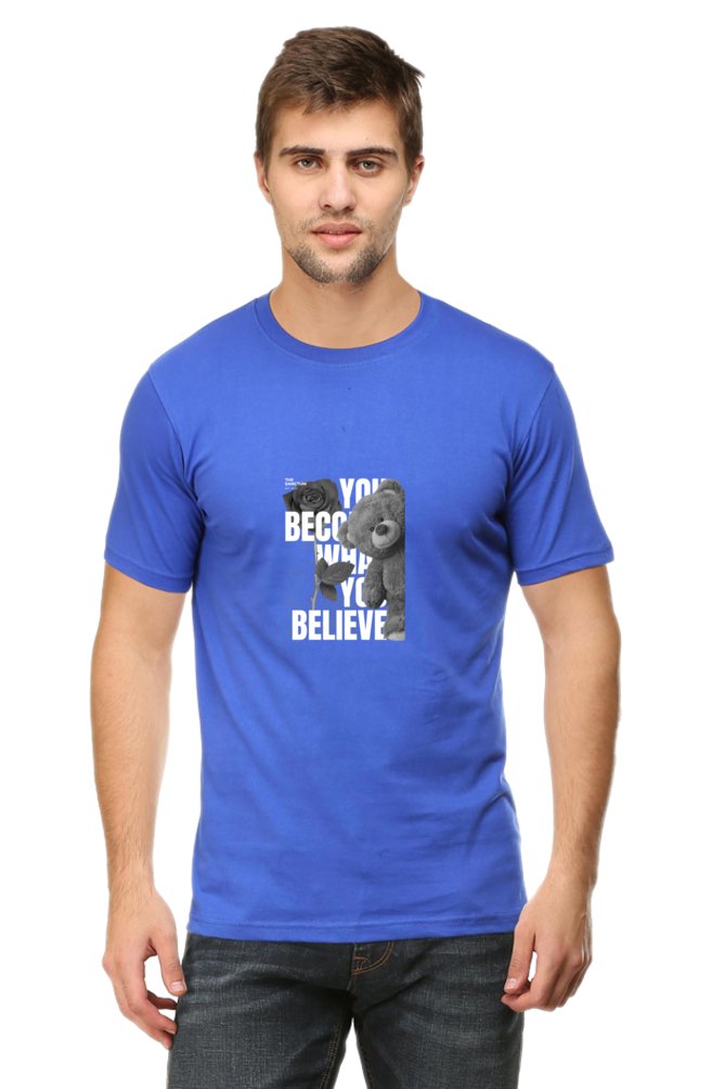 Printed T Shirts for Men Because You Believe Print To t Shirt