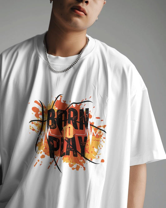 Printed T Shirts for Men Born To Play Printed T shirts With Quotes-T SHIRTS-The Sanctum