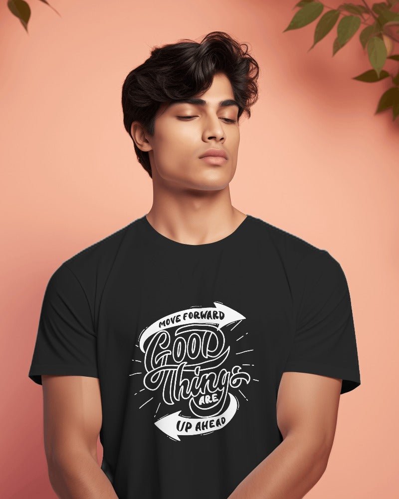 Printed T Shirts for Men Good Things Printed t-Shirts Black