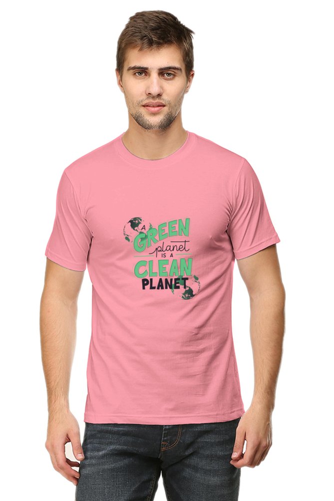 Printed T Shirts for Men Green Planet Printed t-Shirts Customised-T SHIRTS-The Sanctum