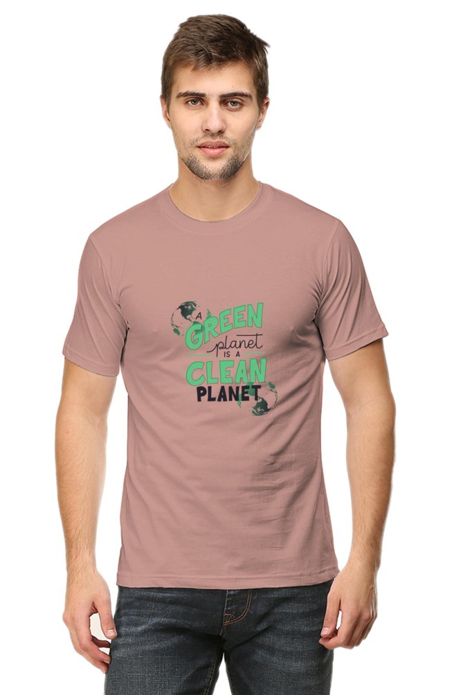 Printed T Shirts for Men Green Planet Printed t-Shirts Customised-T SHIRTS-The Sanctum