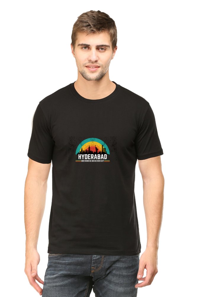 Printed T Shirts For Men Hyderabad Rainbow Graphic Shirts Mens-T SHIRTS-The Sanctum