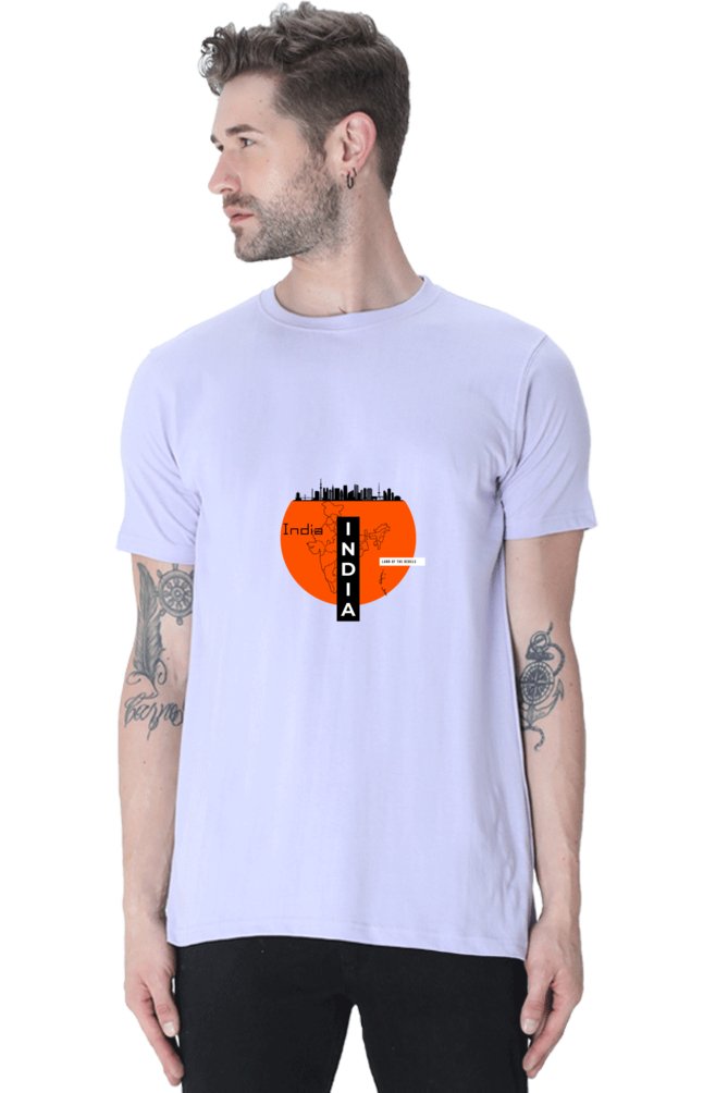 Printed t Shirts For Men India Map Printed T-Shirts Men-T SHIRTS-The Sanctum