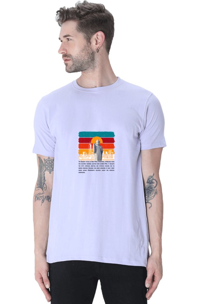 Printed T Shirts For Men Peaceful Hyderabad Print to T Shirt-T SHIRTS-The Sanctum