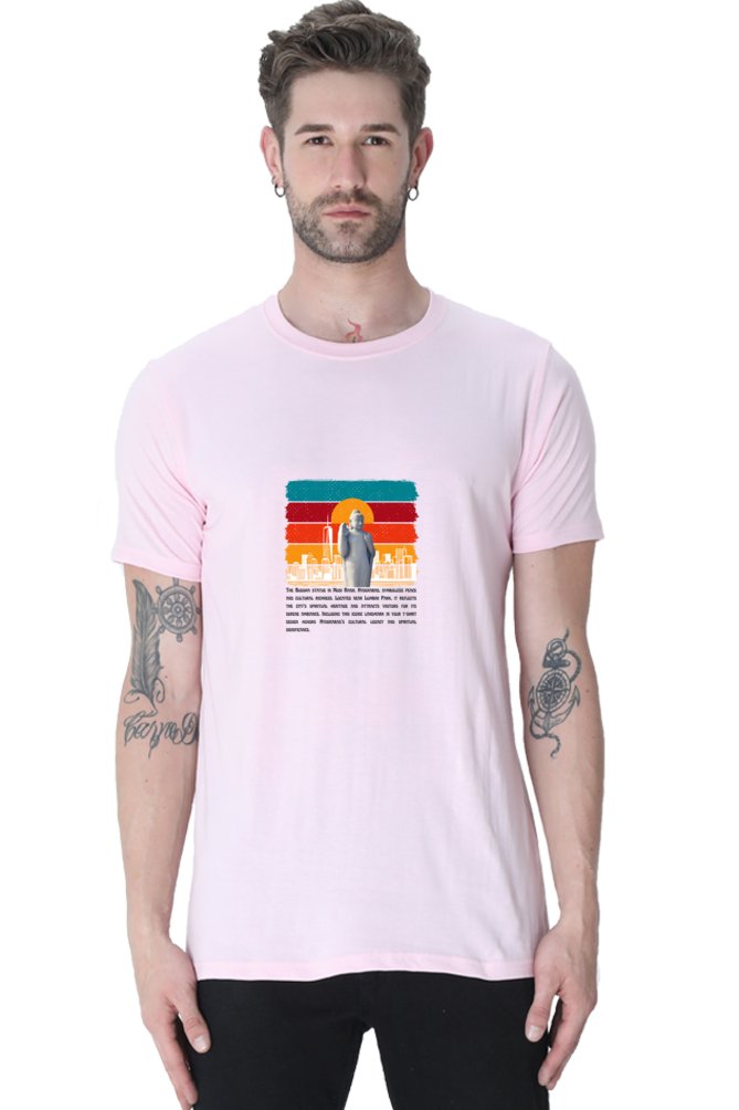 Printed T Shirts For Men Peaceful Hyderabad Print to T Shirt-T SHIRTS-The Sanctum