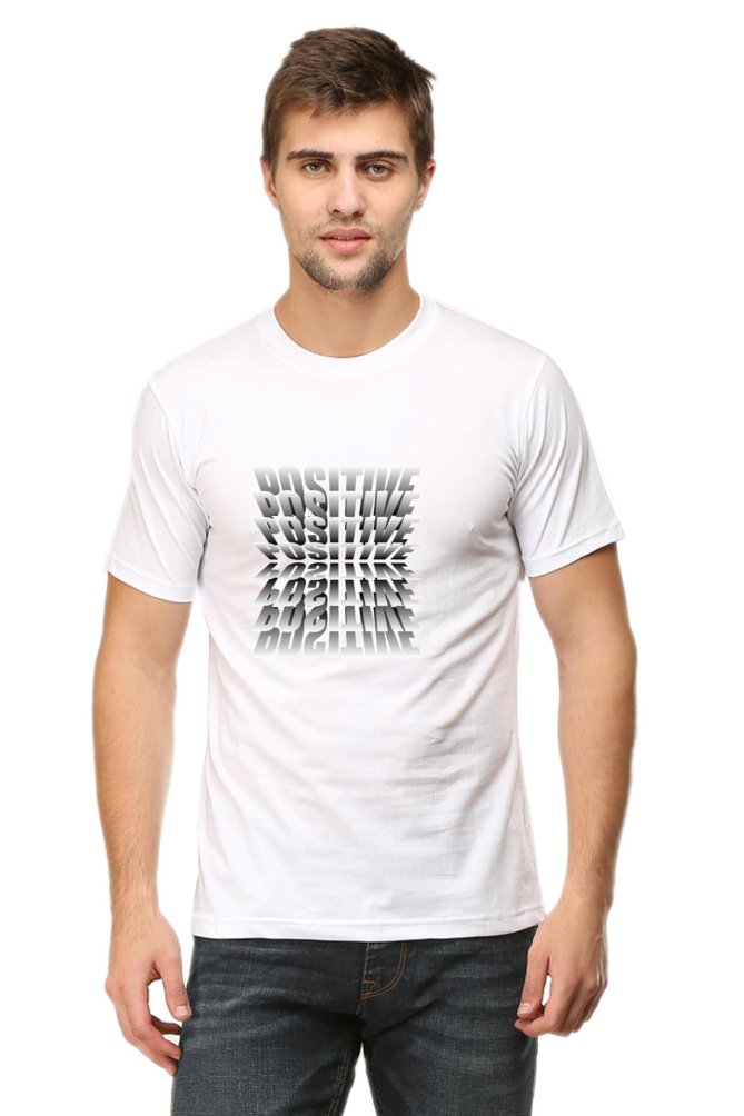 Printed T Shirts for Men Positive Printed T Shirts Men-T SHIRTS-The Sanctum