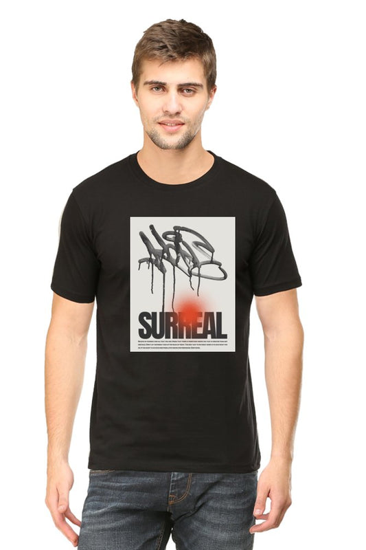 Printed T Shirts for Men Surreal Printed t-Shirts Black