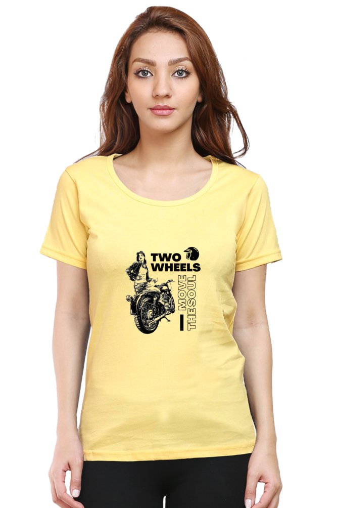 Printed t shirts for women two wheels move soul printed t shirts customised-The Sanctum-The Sanctum