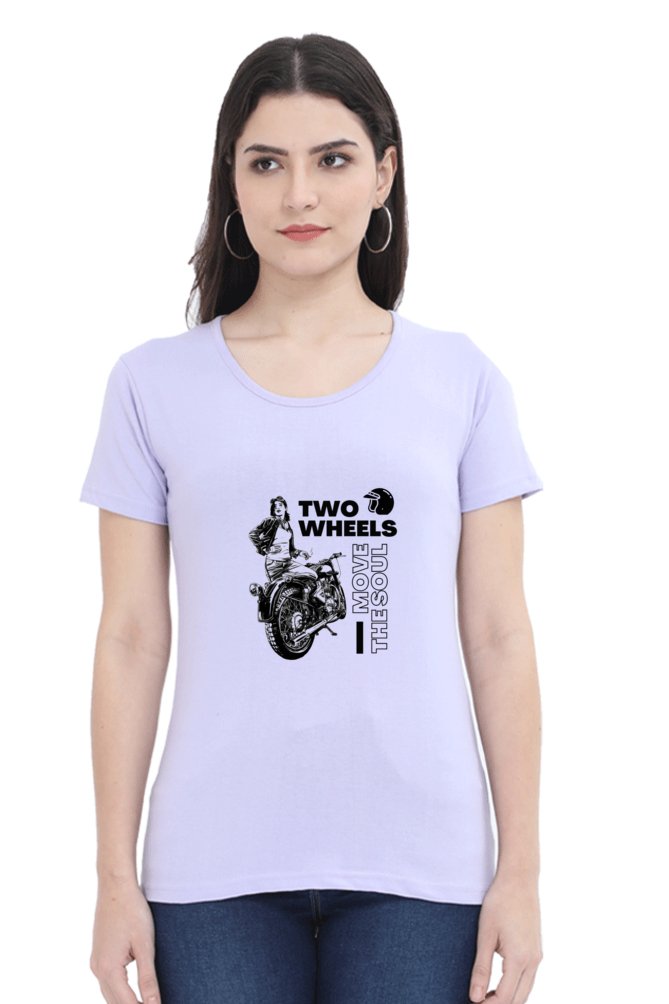 Printed t shirts for women two wheels move soul printed t shirts customised-The Sanctum-The Sanctum