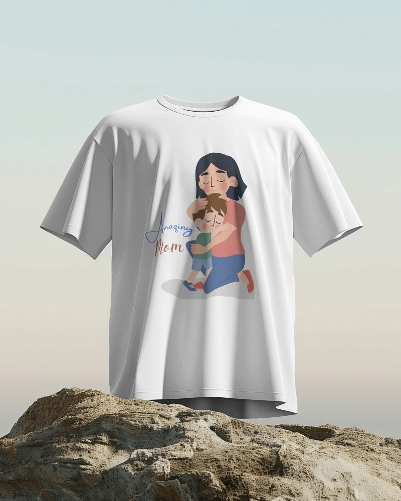 Oversized T Shirts amazing mom Oversized T Shirts Printed