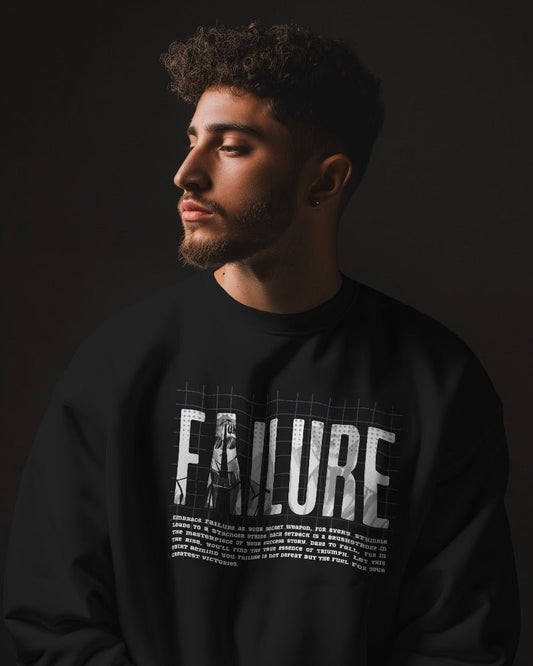 Sweatshirts For Men Failure Sweatshirts For Men Black-The Sanctum-The Sanctum